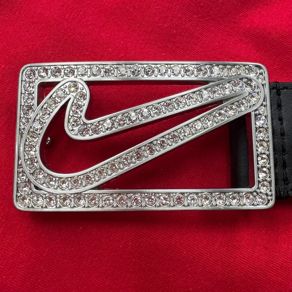 Nike Black Leather Golf Belt